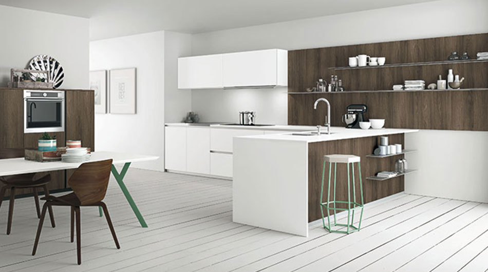 Kutna-kuhinja-Doimo-Cucine-Aspen bijela otok cadoro rijeka namještaj