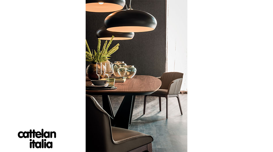 Cattelan-Italia-detalj-stola-Skorpio-Wood ploča stola dizajnerski blagovanica interijeri namještaj cadoro rijeka luksuzno