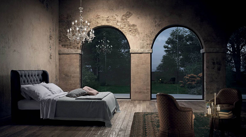 tapecirani Bračni krevet-klasični-stil spavaće sobe namještaj cadoro rijeka